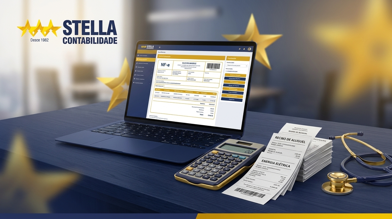 Como aproveitar créditos de IBS e CBS na sua clínica — Contabilidade Stella Banner CTA — entender créditos não-cumulativos de IBS e CBS para clínica com a Contabilidade Stella