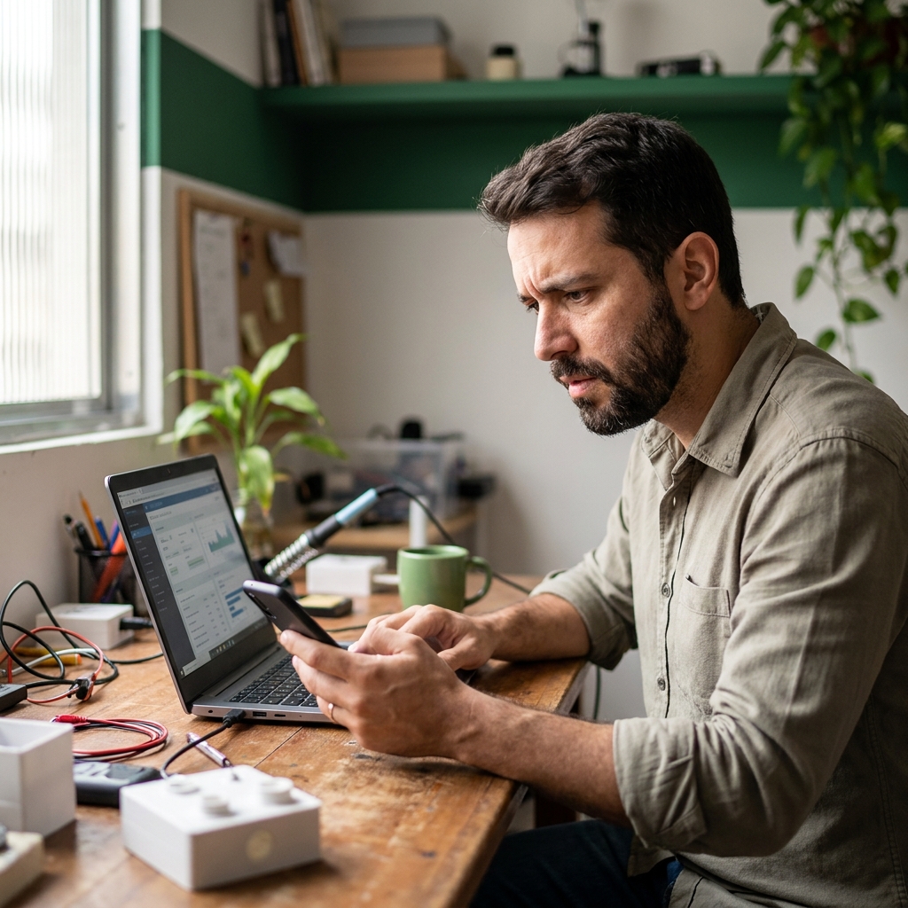 Microempreendedor conferindo pendências do CNPJ