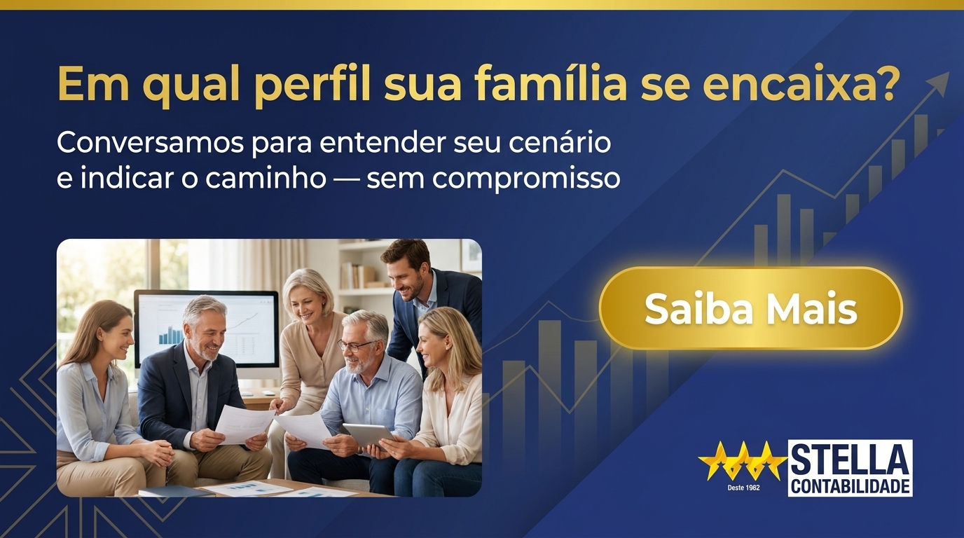 Banner CTA — em qual perfil sua família se encaixa para holding em 2026