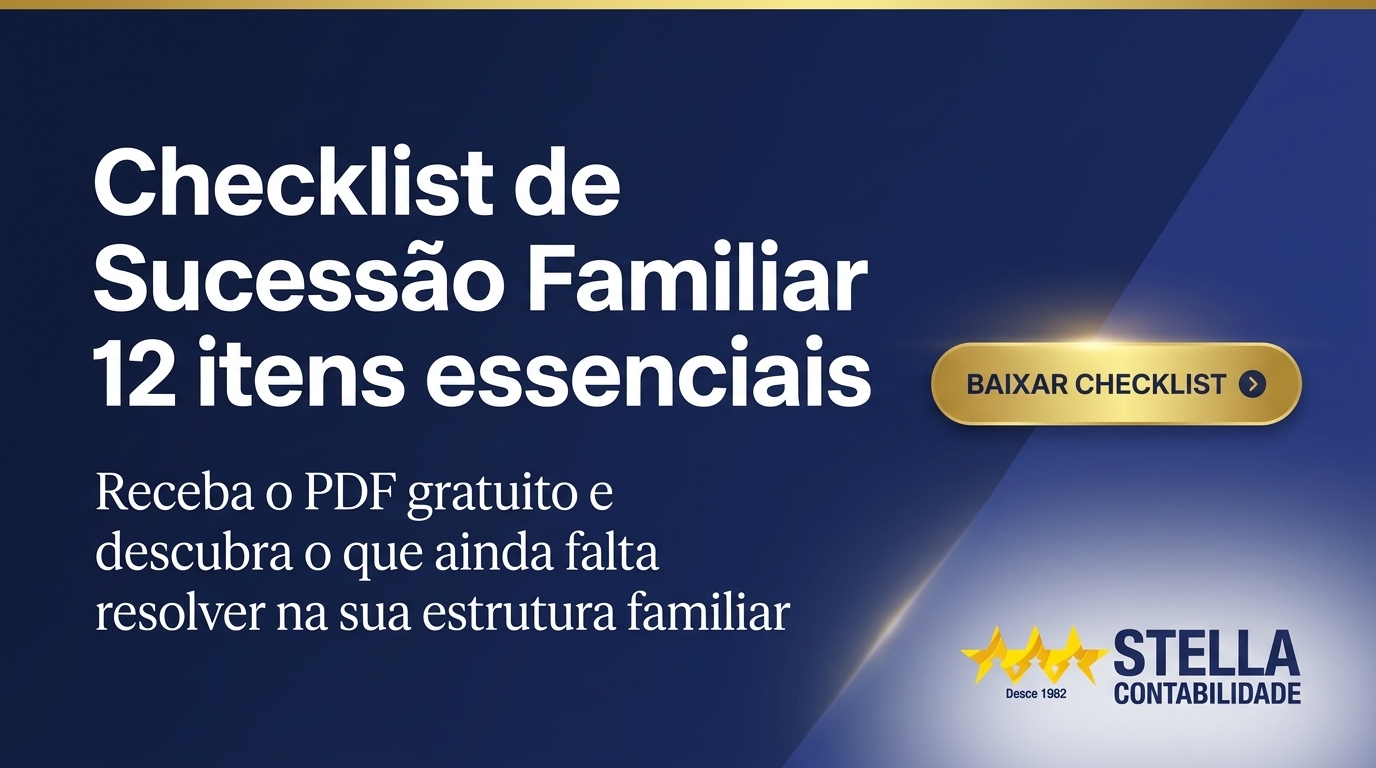 Banner CTA — receber PDF gratuito do Checklist de Sucessão Familiar Empresarial via WhatsApp